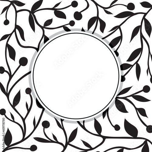 Trendy abstract square art templates with floral and geometric elements. Suitable for social media posts, mobile apps, banners design and web internet ads. Vector fashion backgrounds.