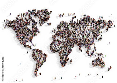 large-group-of-multiracial-people-gathered-together-in-the-shape-of-world-map-atlas-infographics-concept-top-view-on-transparent-background