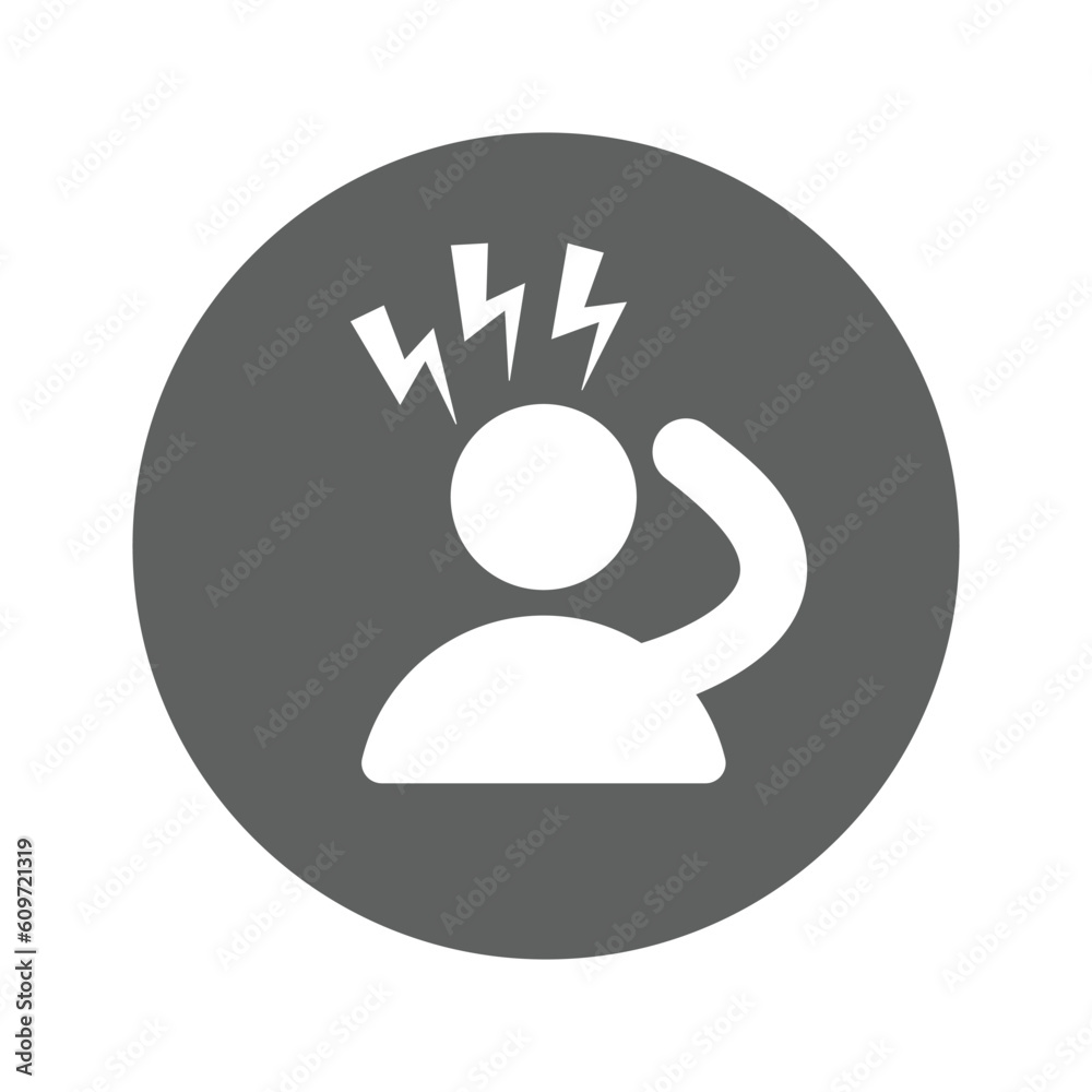 Discomfort, dither icon. Discomfort, dither icon.
