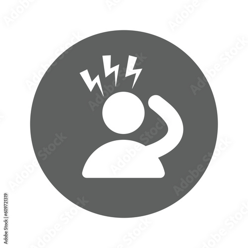 Discomfort, dither icon.