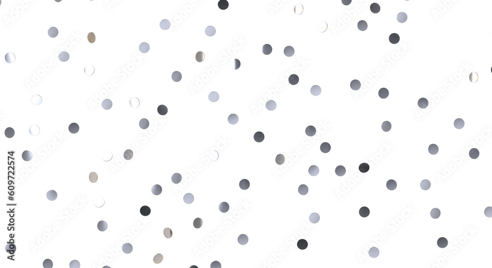  Sky confetti flying in the sky during Pride parade  - Silver Holographic PNG