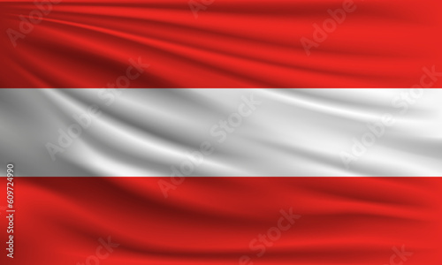 Vector flag of Austria