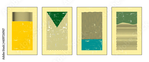 decorative illustrations wall-to-wall crativity modernist-style collages to combine different visual elements