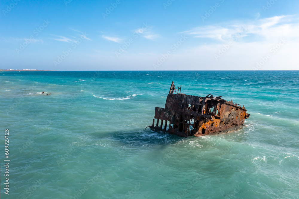 Akrotiri Shipwreck off the coast of the British Sovereign Base of Akrotiri, Cyprus