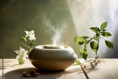photo of aroma therapy Generated AI