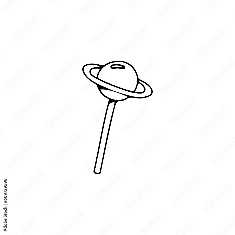 planet concept candy vector illustration