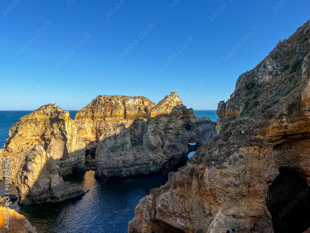 Cliffs and Caves on the Ocean