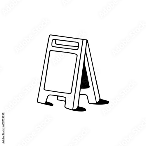 warning signboard vector illustration concept