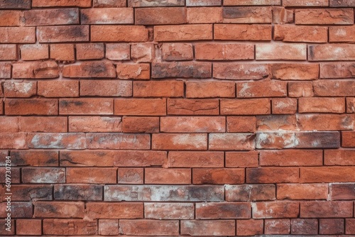 red brick wall. Generative AI