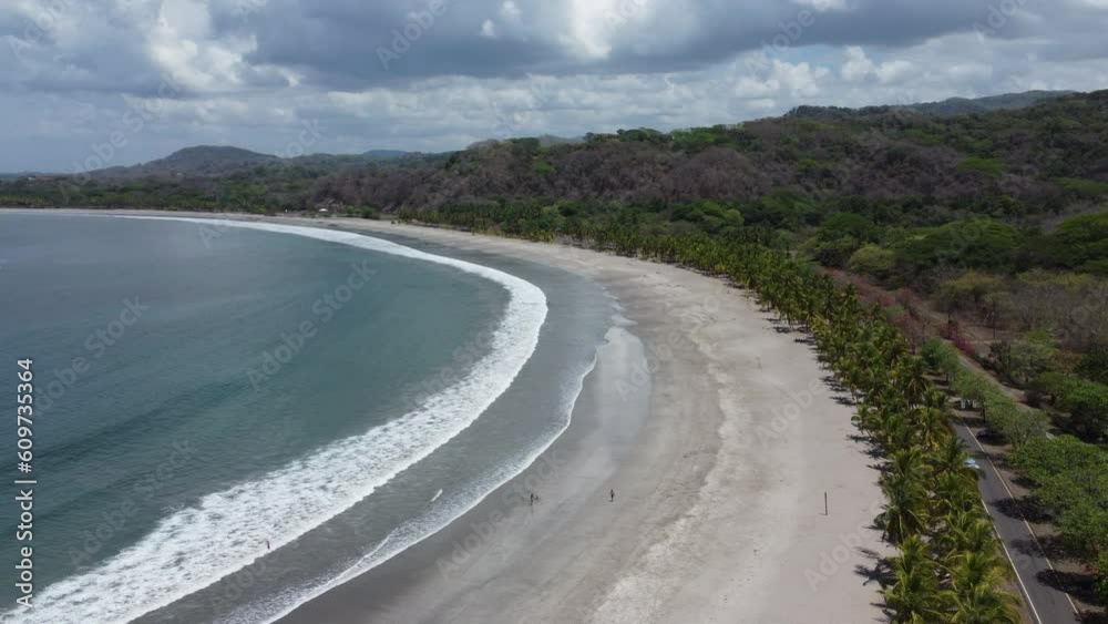 Playa Carillo Costa Rica Beach Droneshot, Palms, Beaches from above in 4K Playa Carillo Costa Rica Beach Droneshot, Palms, Beaches from above in 4K