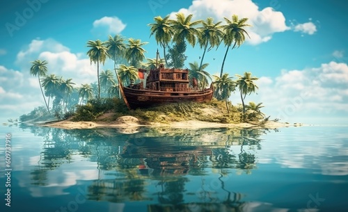 boat_in_water_on_a_island