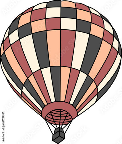 Travel Hot Air Balloon Illustration Vector