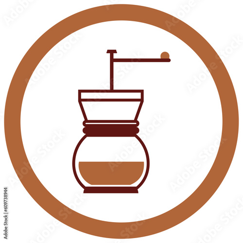coffee maker vector icon with white background