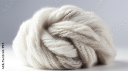 Luxurious Knit: Close-up of Wool Texture. Generative AI