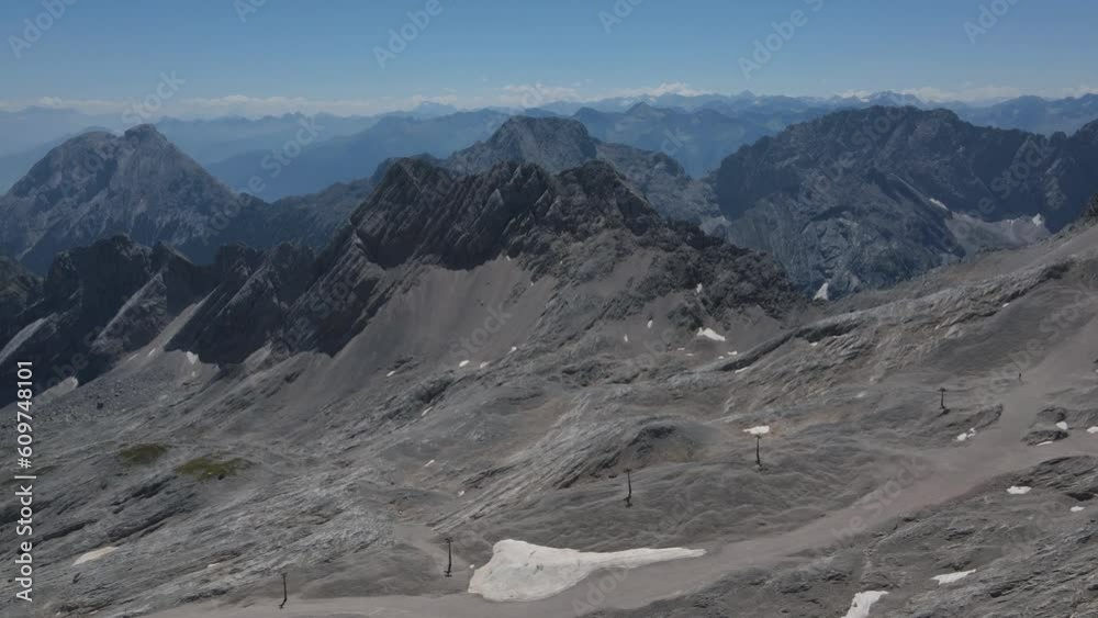 Aerial views of the Zugspitze Aerial views of the Zugspitze