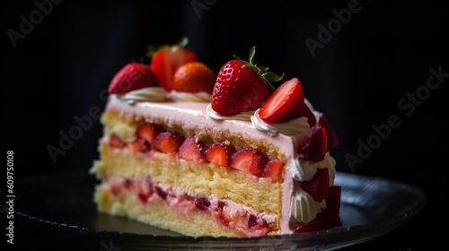 A Glimpse at the Sweet Strawberry Layer Cake