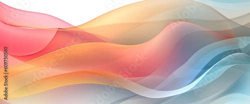 Abstract background with colorful waves. Created with Generative AI tools