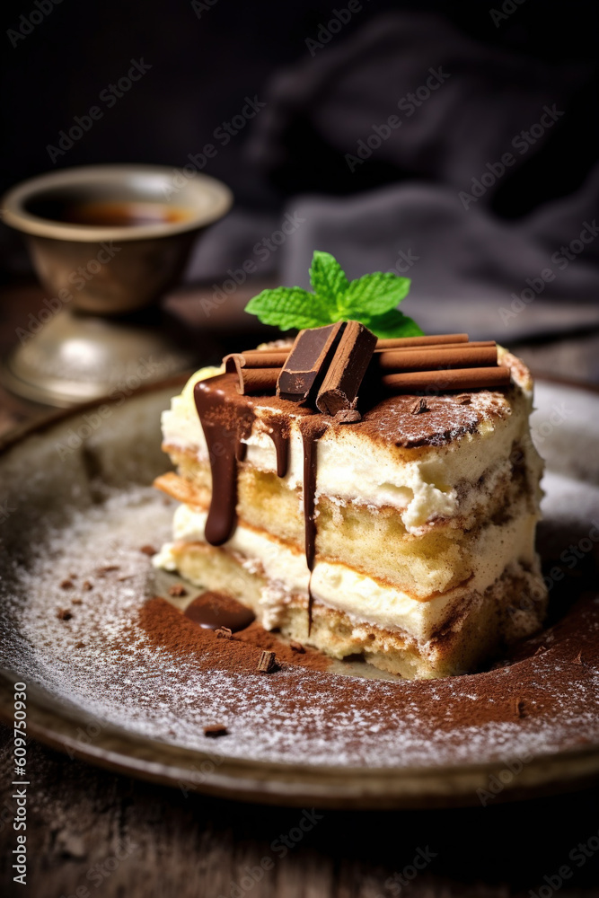 Delicious Tiramisu, Generative AI Delicious Tiramisu, Generative AI