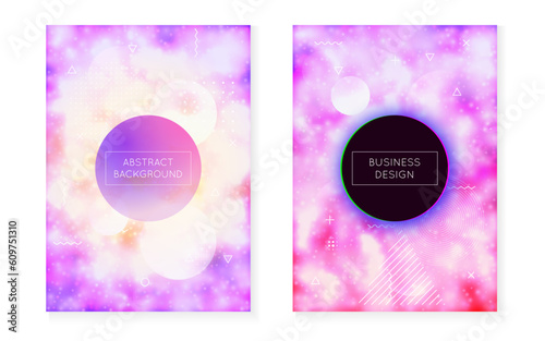 Modern Design. Minimalist Texture. Dynamic Flyer. Magic Halftone Template. Retro Concept. Neon Background. Motion Dots. Purple Round Shape. Violet Modern Design