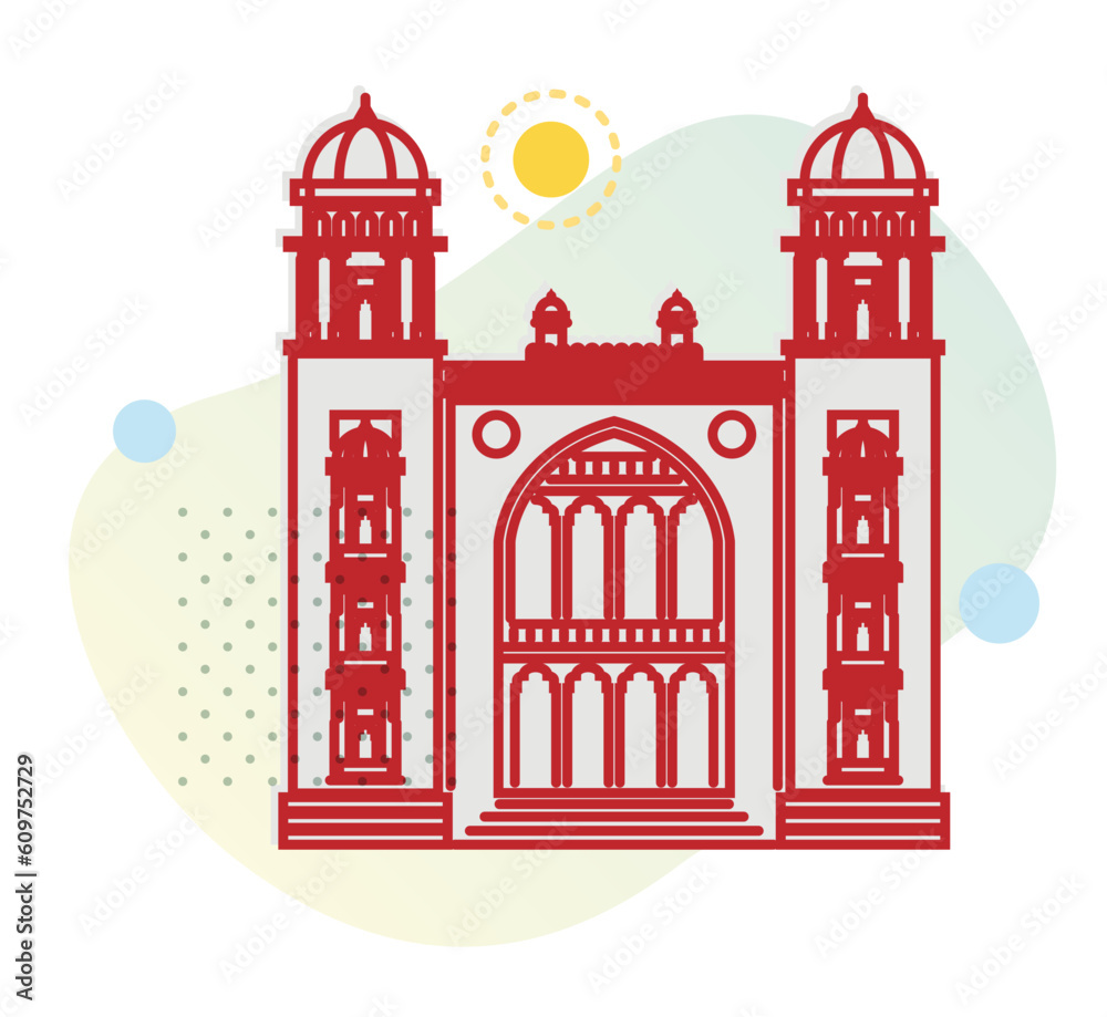 Chennai City Icon - Madras Law College - Stock Icon