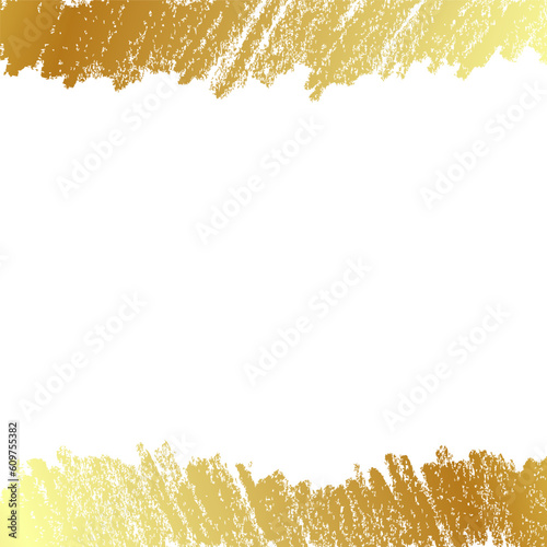 simple sketch vector gold golden abstract top and bottom crayon for background