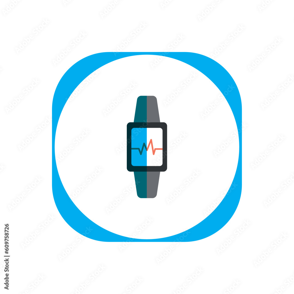Sports watch vector icon with white background Sports watch vector icon with white background