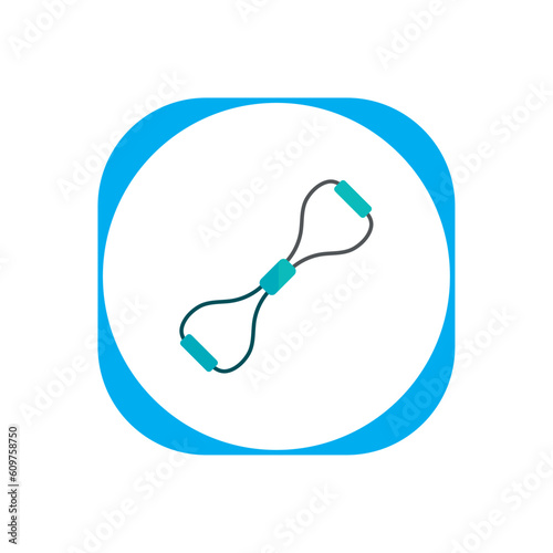 Exercise laso vector icon with white background