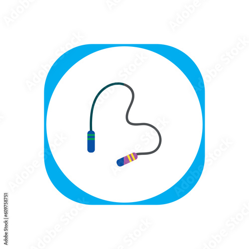 Exercise laso vector icon with white background