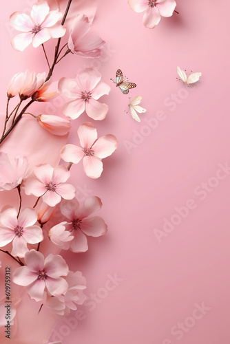Wallpaper Mural A background of a light pink color gradient with white color. AI generative Torontodigital.ca