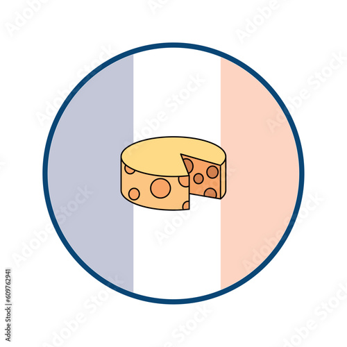 vector image of quezo board with light background