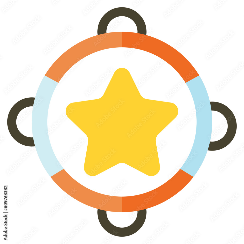 starfish icons with white background starfish icons with white background