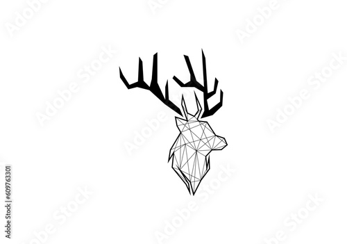 geometrc ilustration deer photo