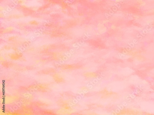 一面ピンクに染まった夕焼けのような背景イラスト