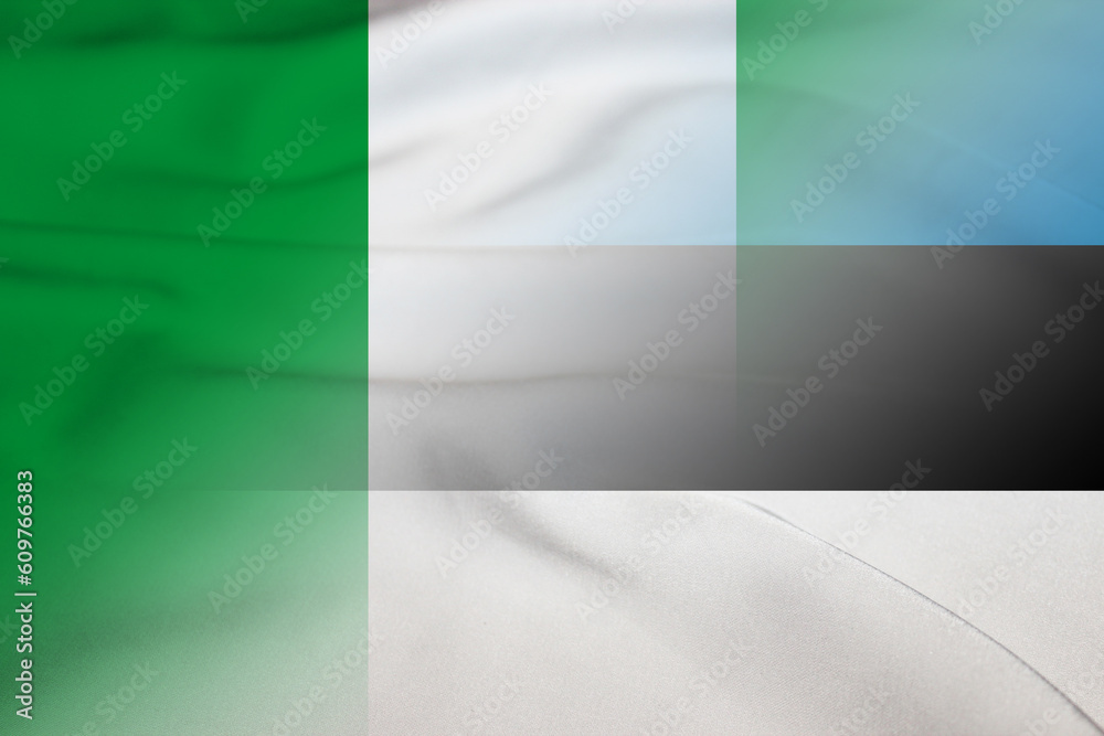Nigeria and Estonia political flag transborder negotiation EST NGA Nigeria and Estonia political flag transborder negotiation EST NGA