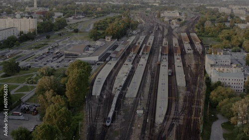 Trains in Warsaw