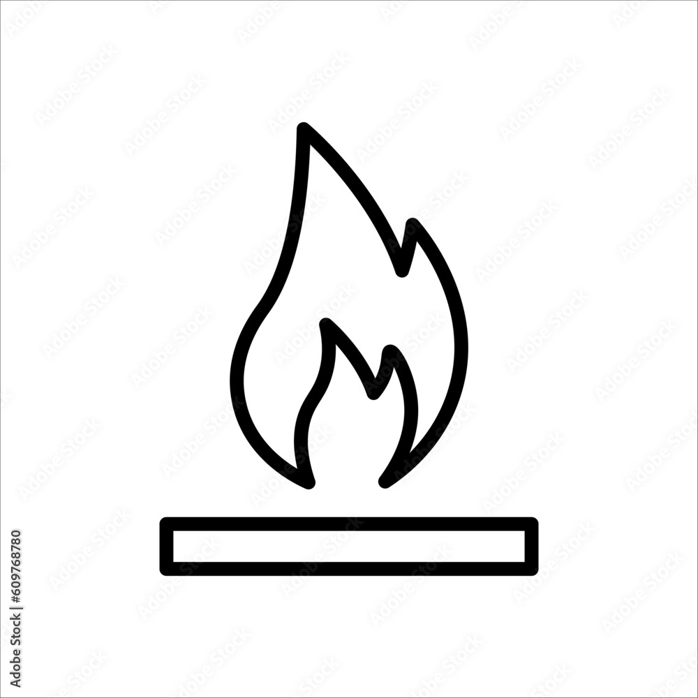 Warning sign for hot surface. Vector and illustration graphic Caution do not touch hot surface symbol on white background Warning sign for hot surface. Vector and illustration graphic Caution do not touch hot surface symbol on white background