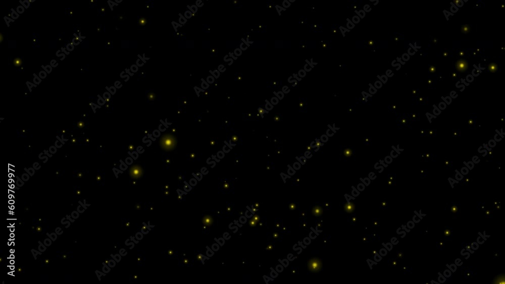 yellow Light Blinking and glowing bokeh effect seamless loop Animation video transparent