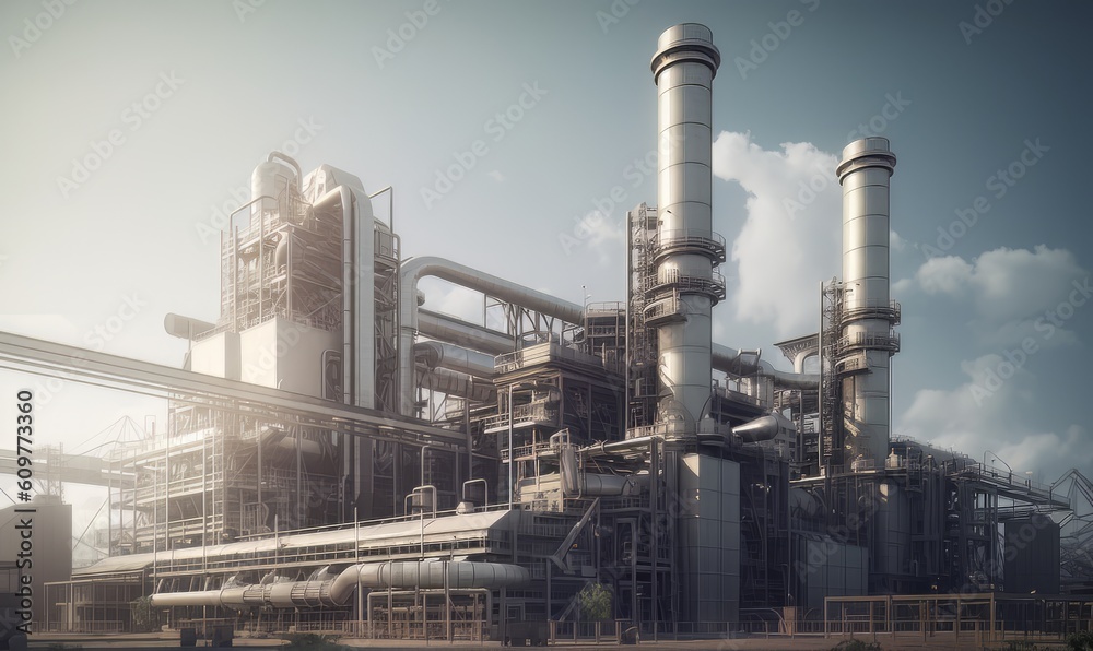 Nuclear power plant surrounded by trees made with generative AI Nuclear power plant surrounded by trees made with generative AI