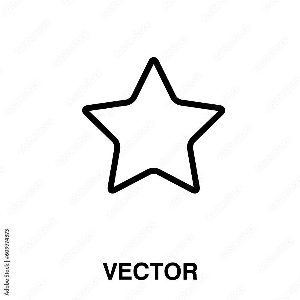 Star line icon, favorite outline vector logo illustration, linear icon on white background..eps Star line icon, favorite outline vector logo illustration, linear icon on white background..eps