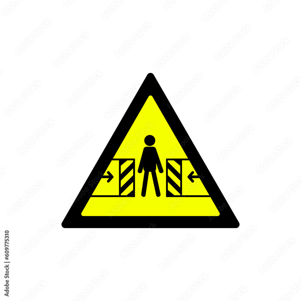 triangle yellow danger of entrapment warning symbol triangle yellow danger of entrapment warning symbol