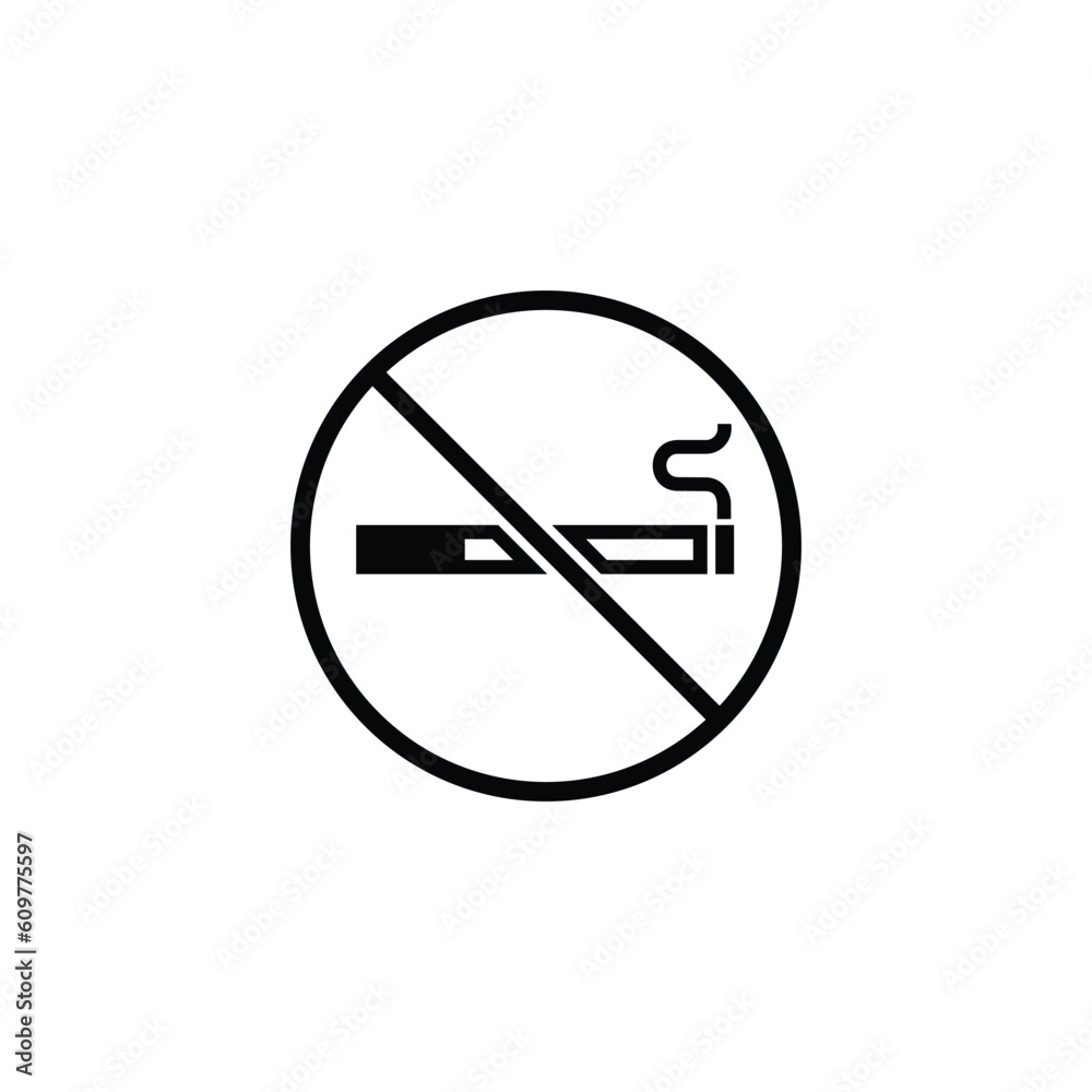 no smoking icon flat design logo no smoking icon flat design logo