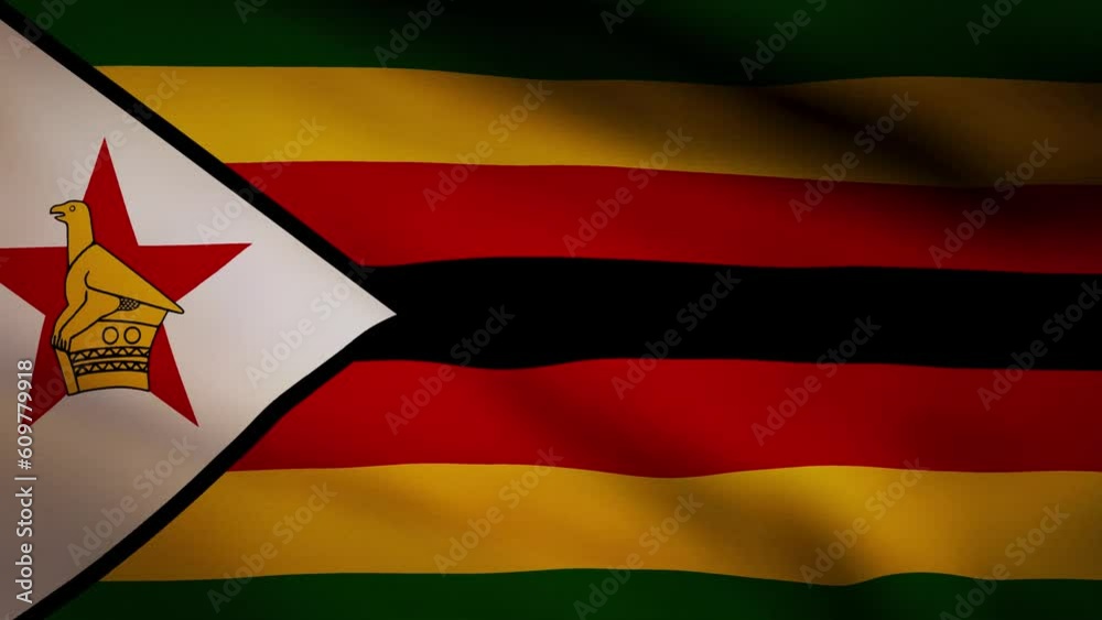 Zimbabwe waving flag Zimbabwe waving flag