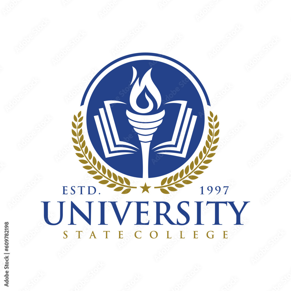 Education badge logo design. University high school emblem. Vector Logo Template Education badge logo design. University high school emblem. Vector Logo Template