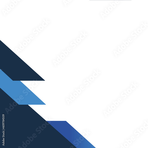 Blue Template Corner