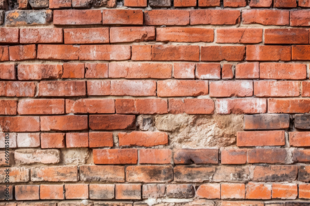photo of red brick background wallpaper Generated AI photo of red brick background wallpaper Generated AI
