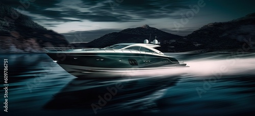 yacht on the sea © Alexander Mazzei 