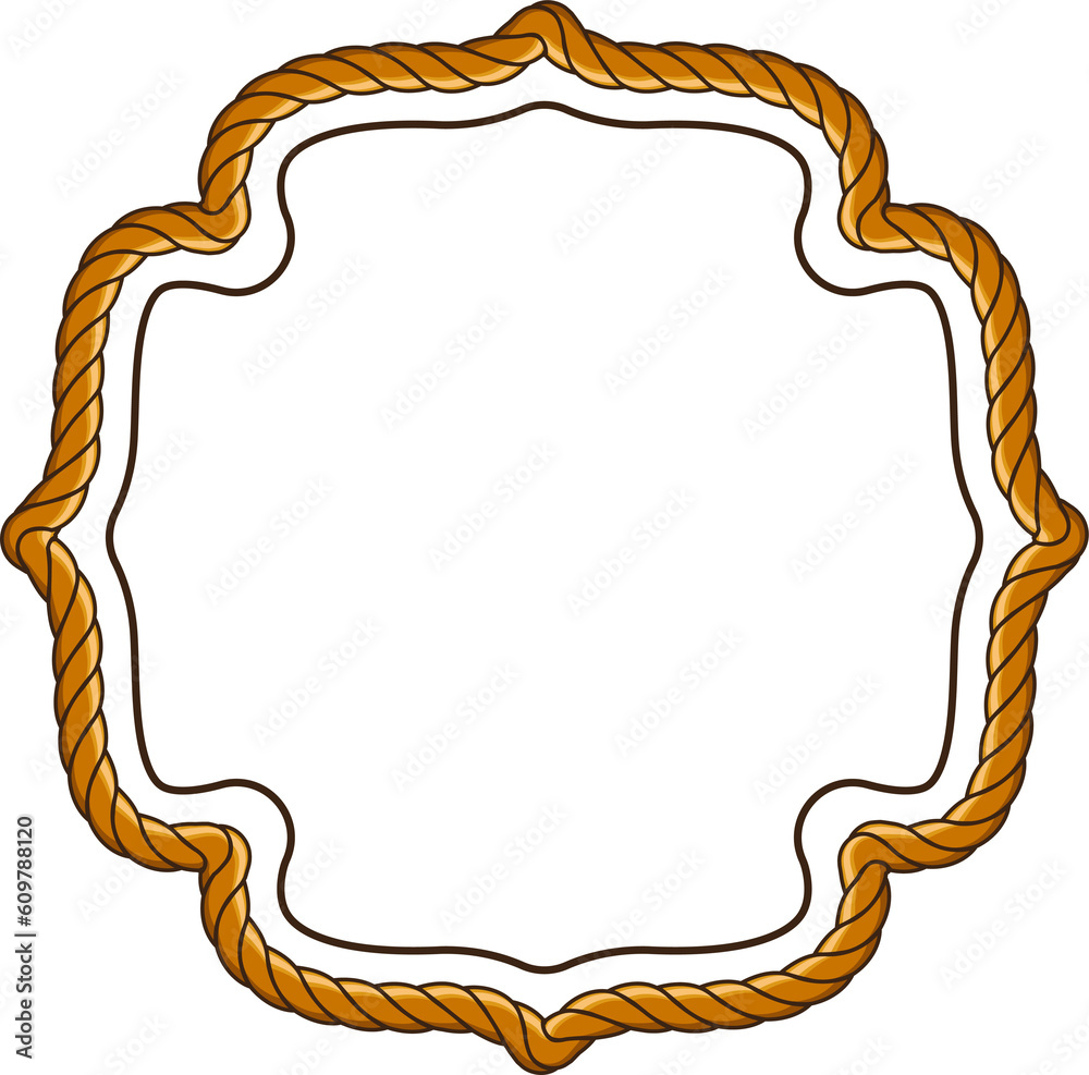 frame with rope pattern border frame with rope pattern border