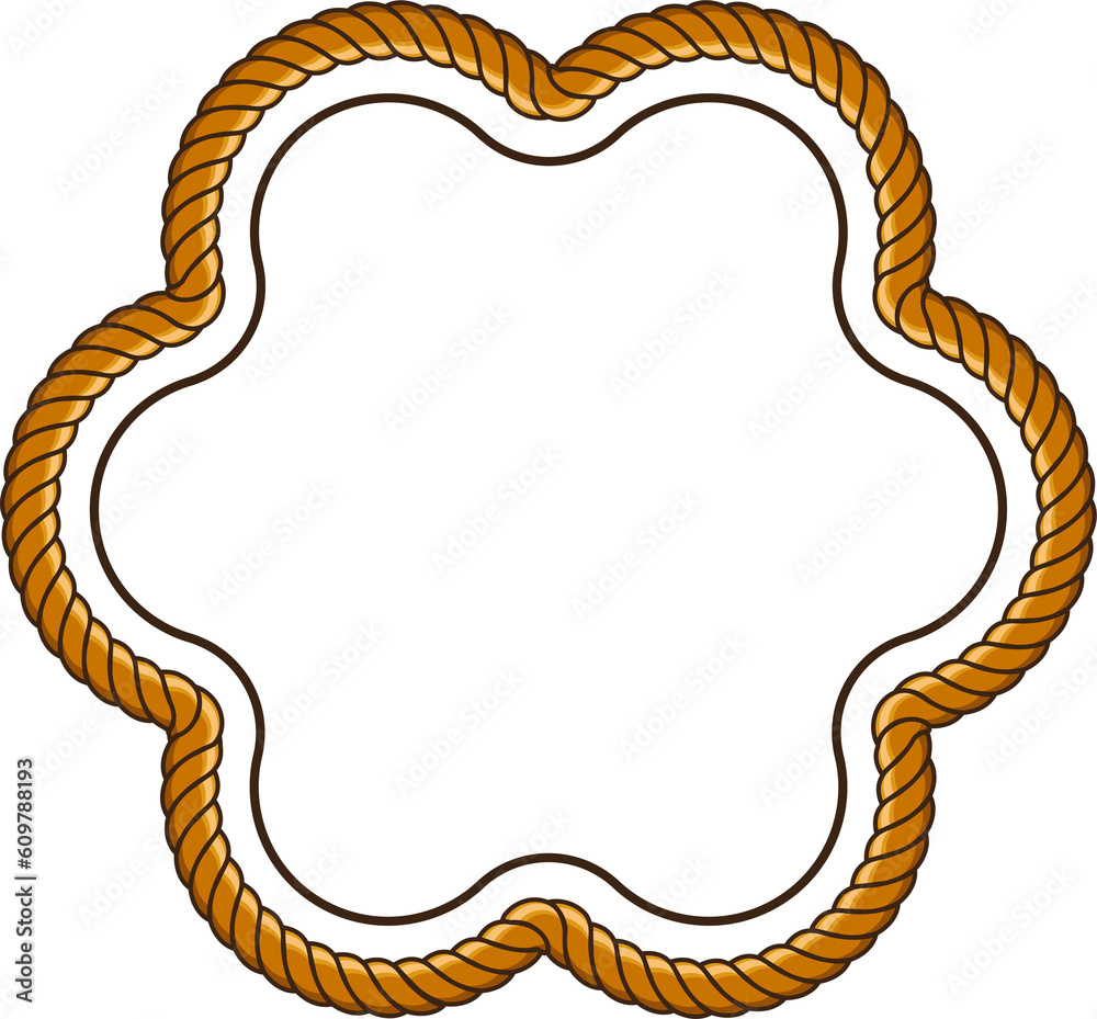 frame with rope pattern border frame with rope pattern border