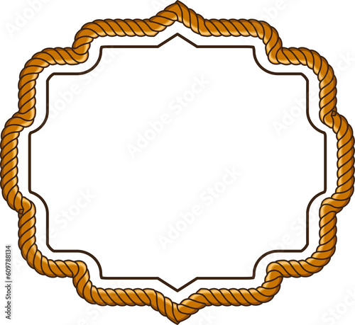 frame with rope pattern border