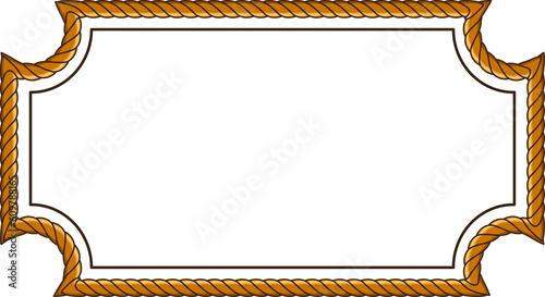 frame with rope pattern border